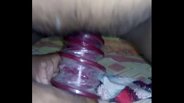 Indian gorgeous shemale big ass fucked hard with long dildo